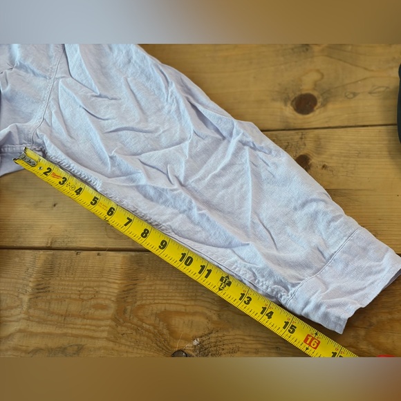 GAP Lavender Linen-Blend Shirt - Picture 8 of 9